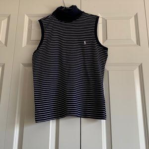Ralph Lauren - Navy Blue Stripe Shirt, Size Large, New Condition.